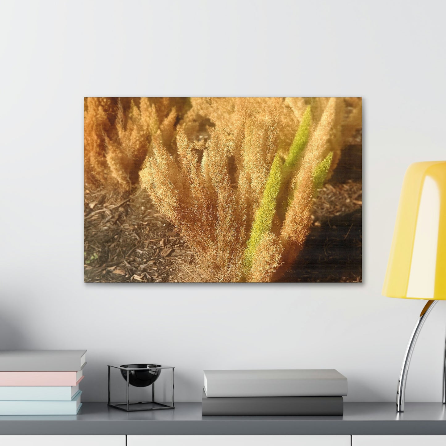 Golden Foxtail Fern | Wall Art Canvas | High Bloom Collection | Life By Ortavia