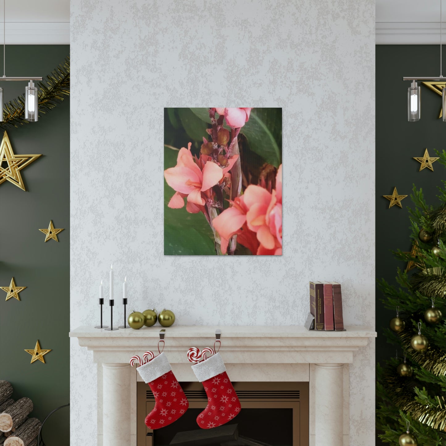 Art Prints & Wall Art, Canvas Gallery with Pink Canna Flower