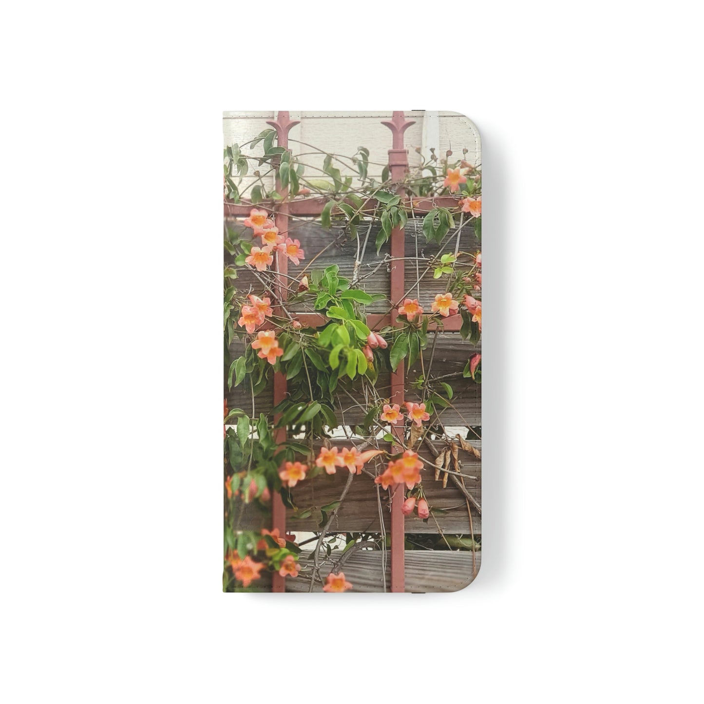 Flowers On A Rugged Fence | Folio Phone Case | High Bloom Collection | Life By Ortavia