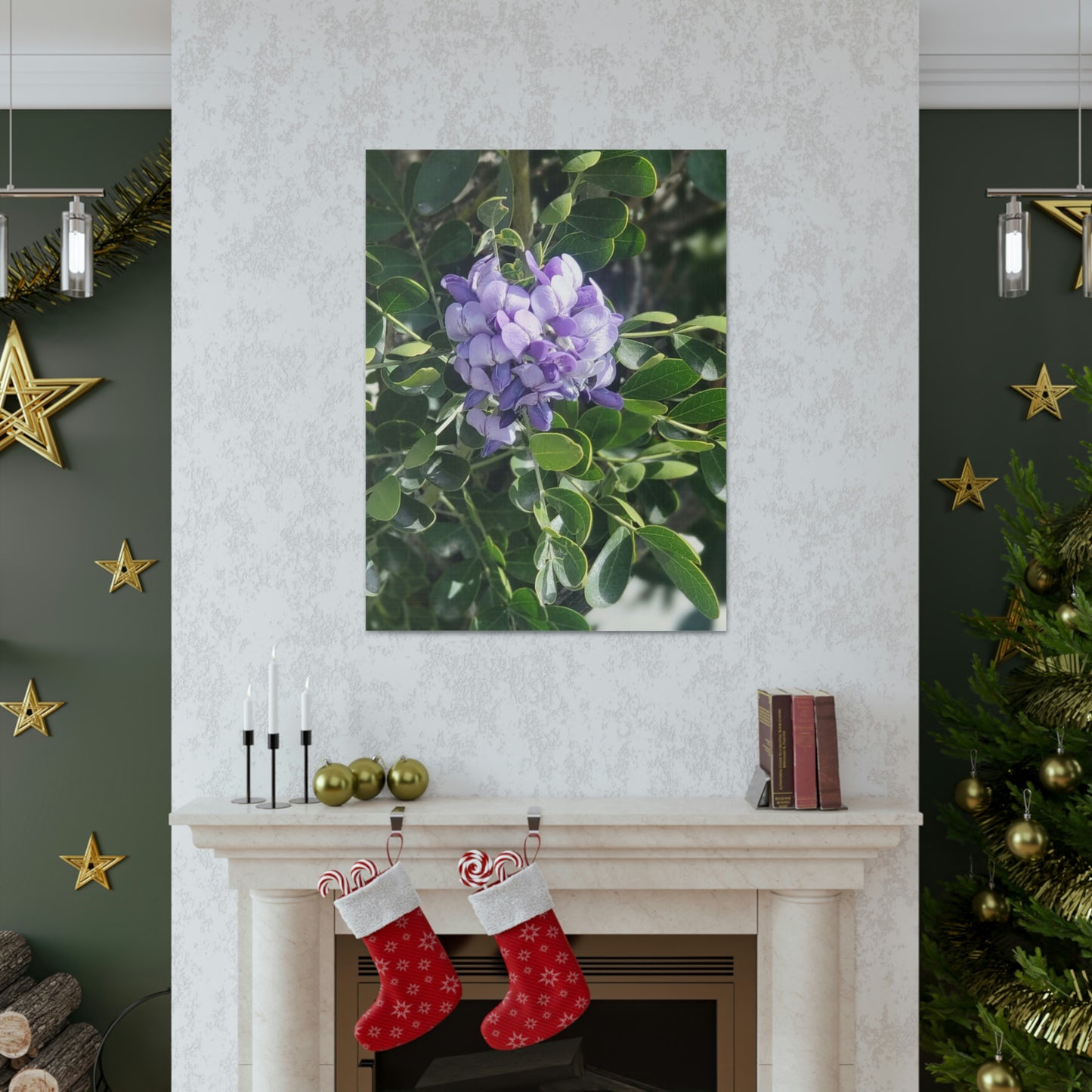 Purple Texas Mountain Laurel | Wall Art Canvas