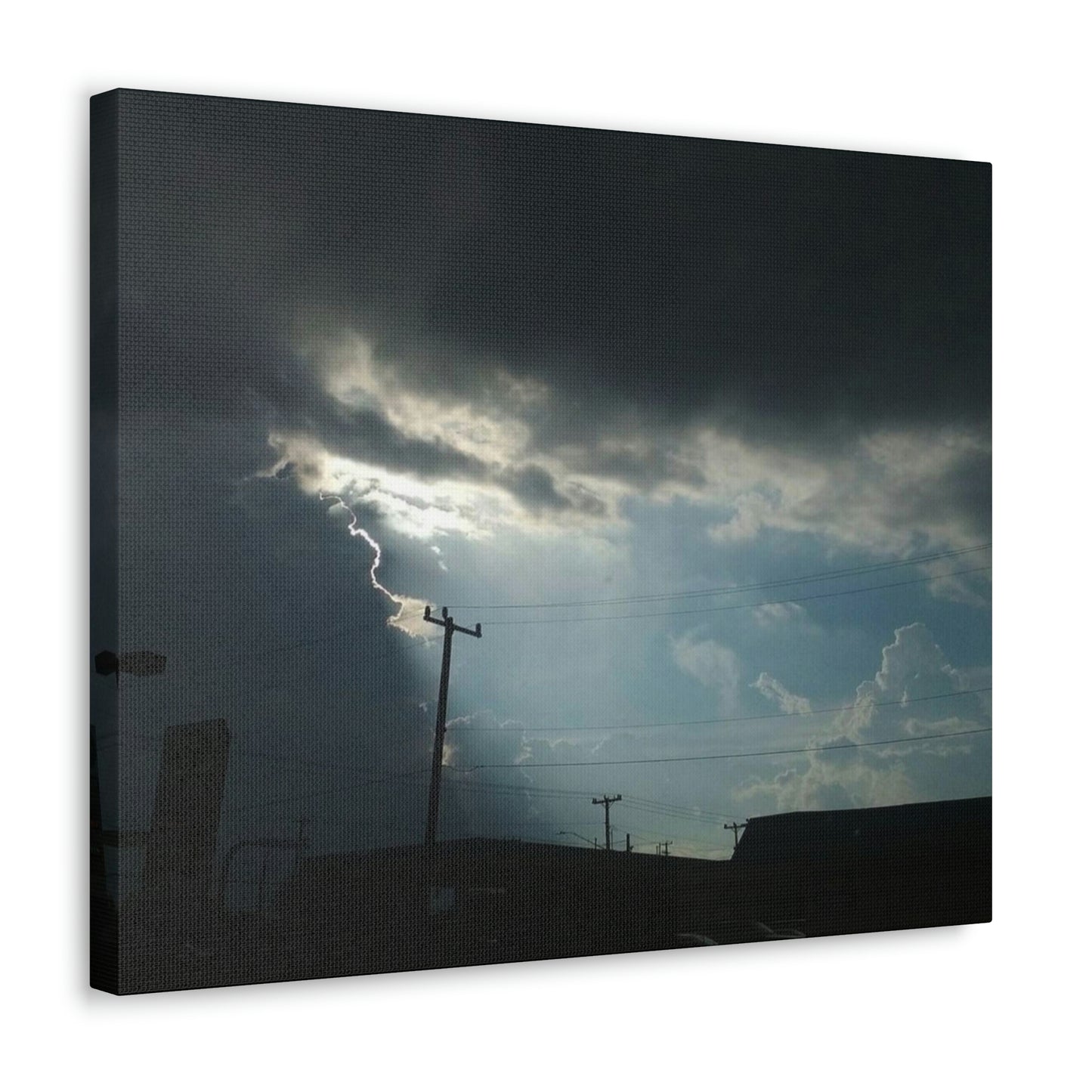 Sun Through Dark Clouds | Wall Art Canvas | Heavens Collection