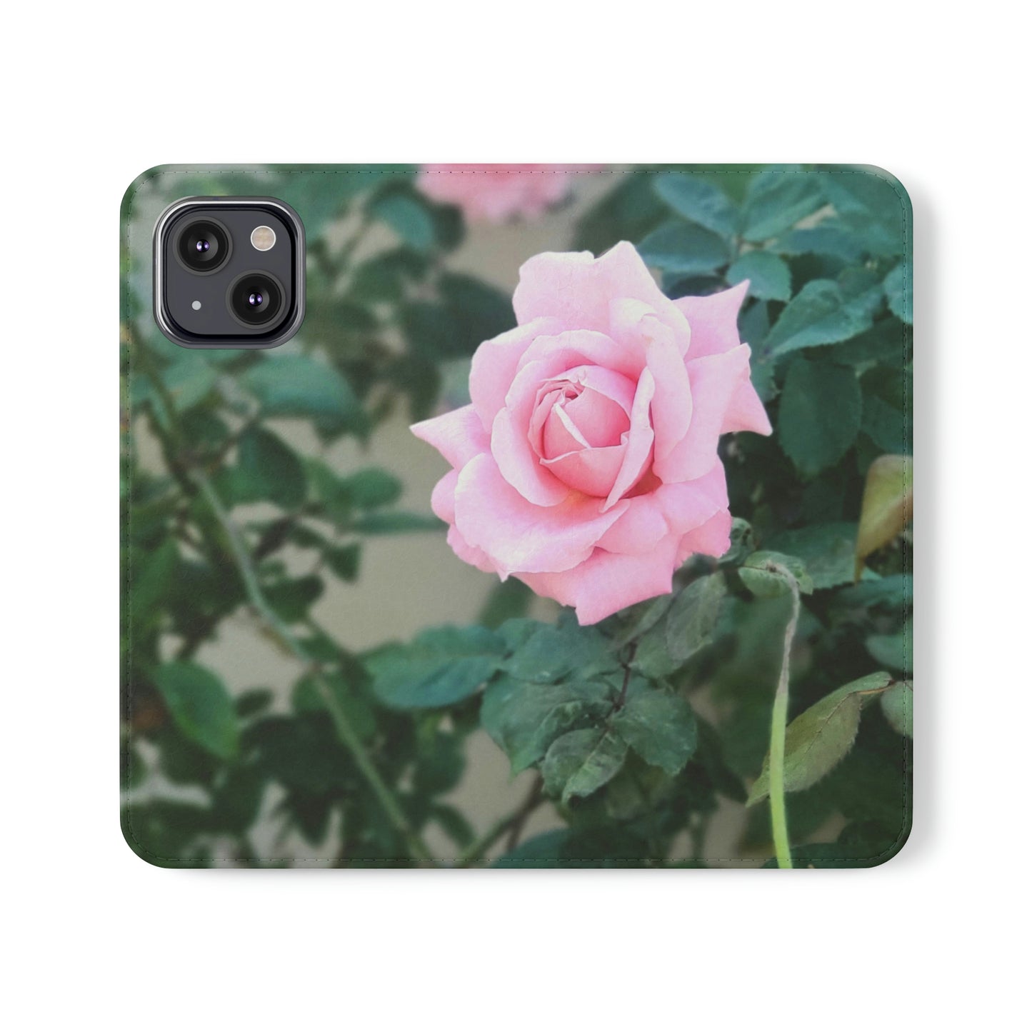 Focus on A Pink Rose | Folio Phone Case | High Bloom Collection | Life By Ortavia