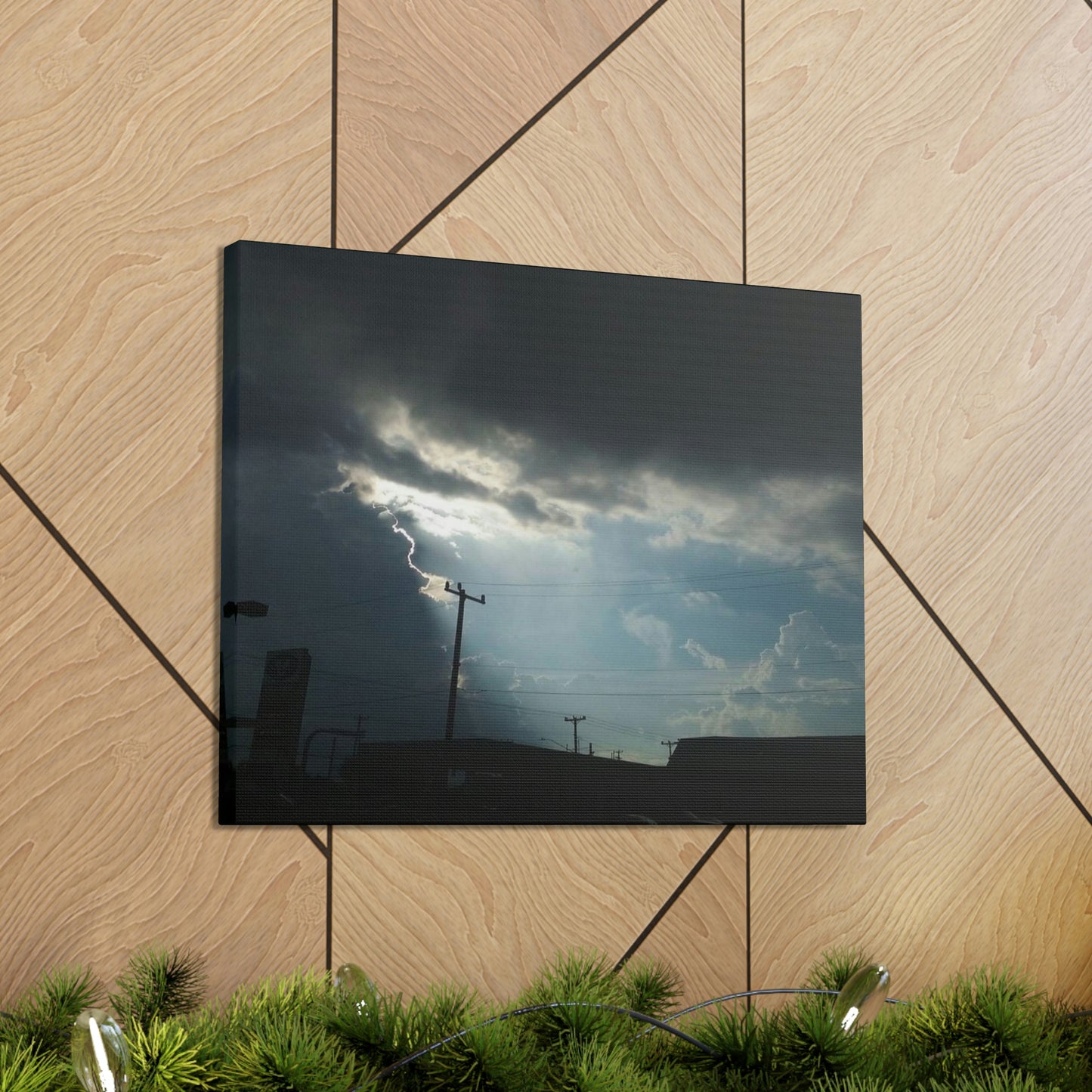 Sun Through Dark Clouds | Wall Art Canvas | Heavens Collection