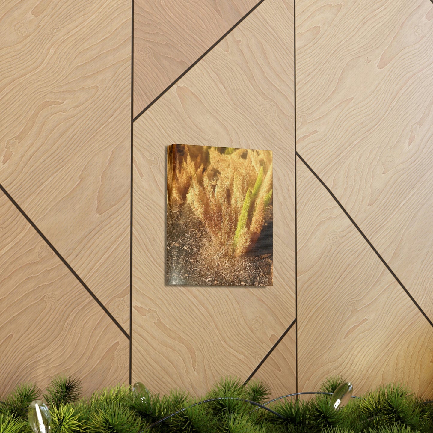 Golden Foxtail Fern | Wall Art Canvas | High Bloom Collection | Life By Ortavia
