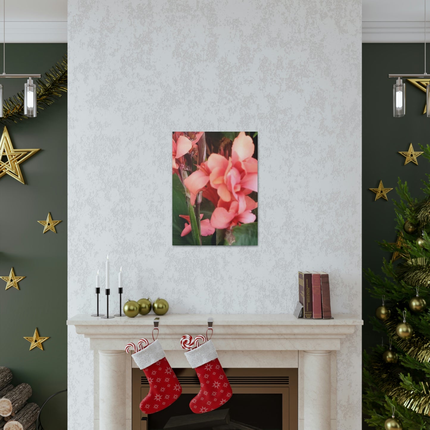 Art Prints & Wall Art, Canvas Gallery with Pink Canna Flower