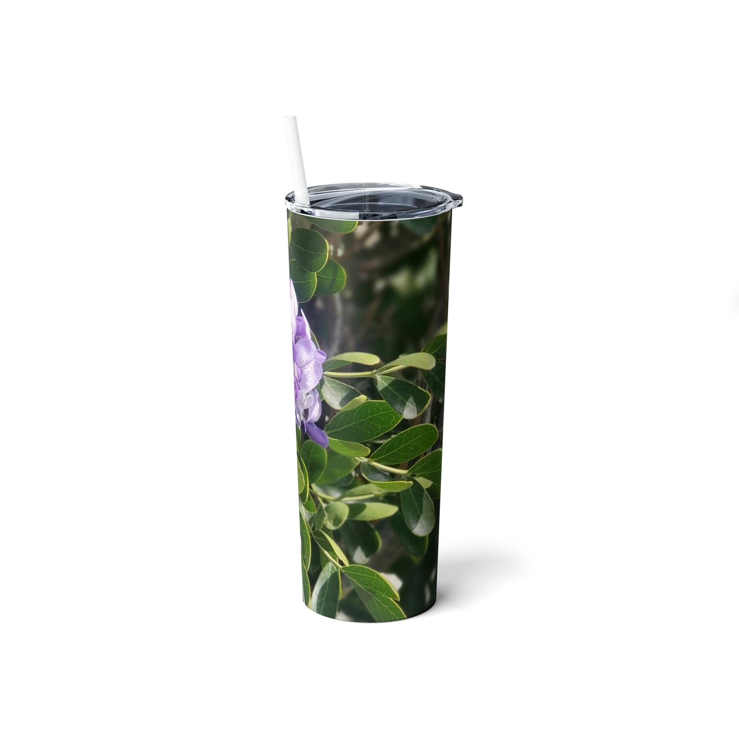 Purple Texas Mountain Laurel | Skinny Steel Tumbler with Straw 20oz