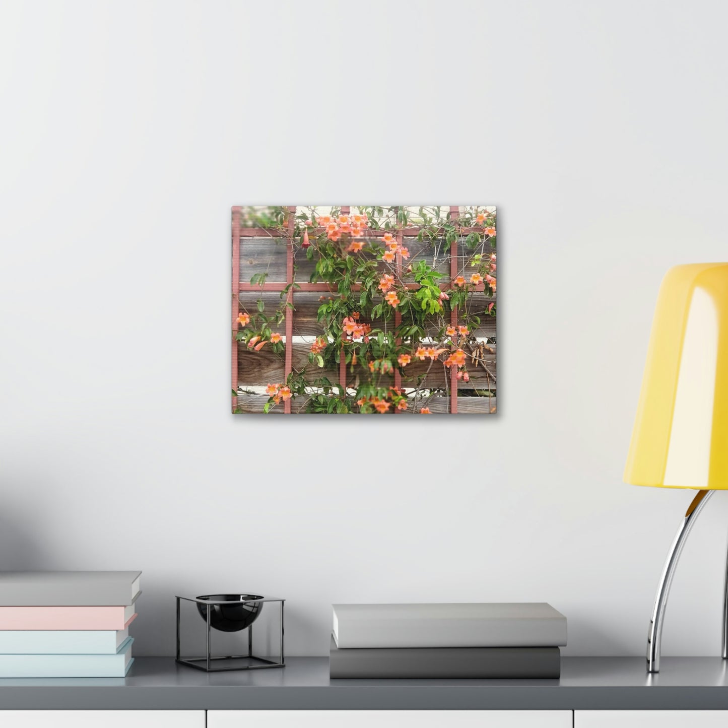 Flowers On A Rugged Fence | Wall Art Canvas | High Bloom Collection | Life By Ortavia