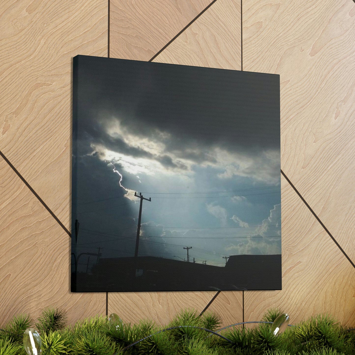 Sun Through Dark Clouds | Wall Art Canvas | Heavens Collection