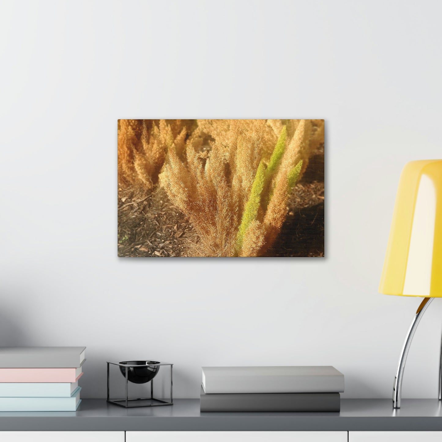 Golden Foxtail Fern | Wall Art Canvas | High Bloom Collection | Life By Ortavia