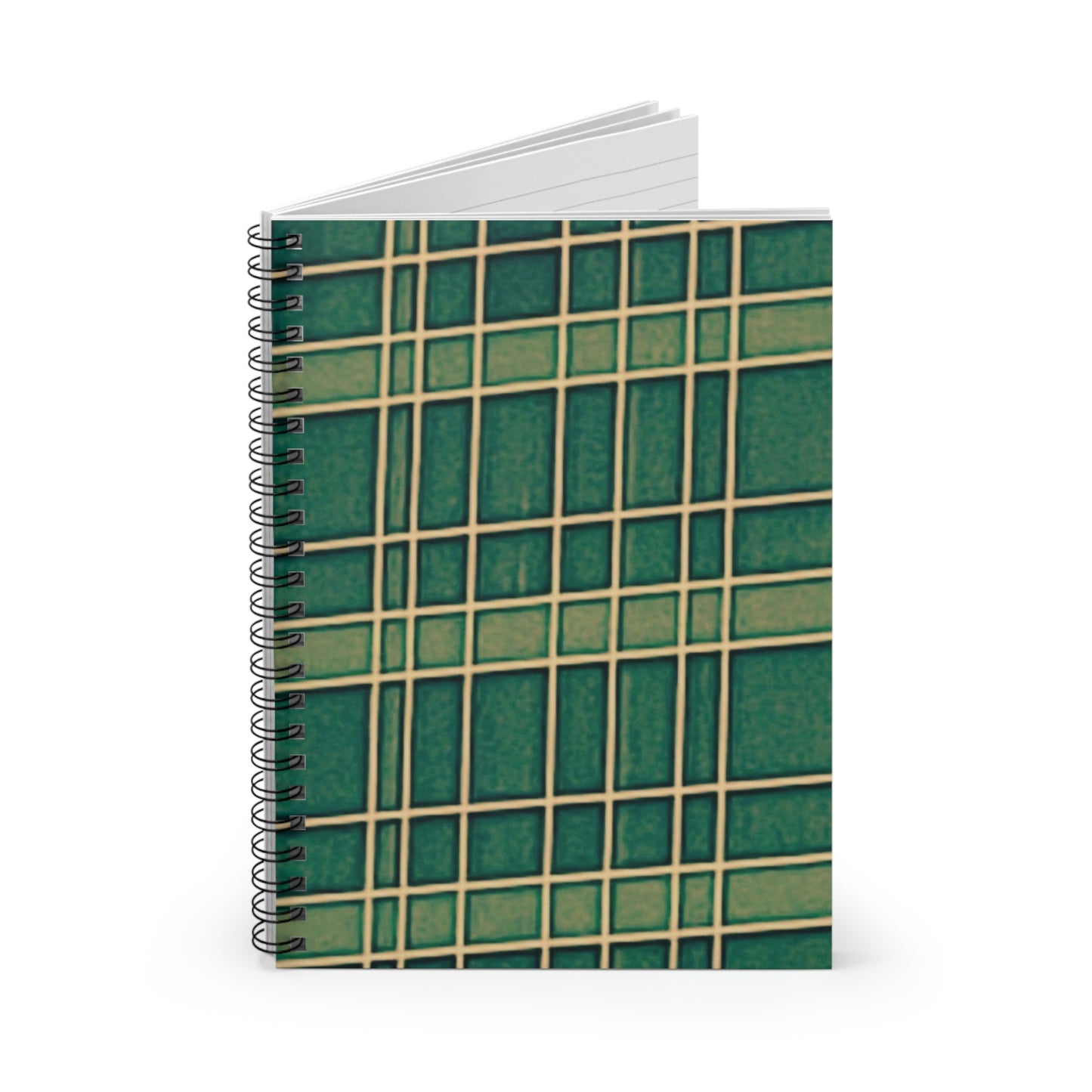 Green/Yellow | Spiral Notebook 118 pg Ruled | Vintage Window Collection | Life By Ortavia