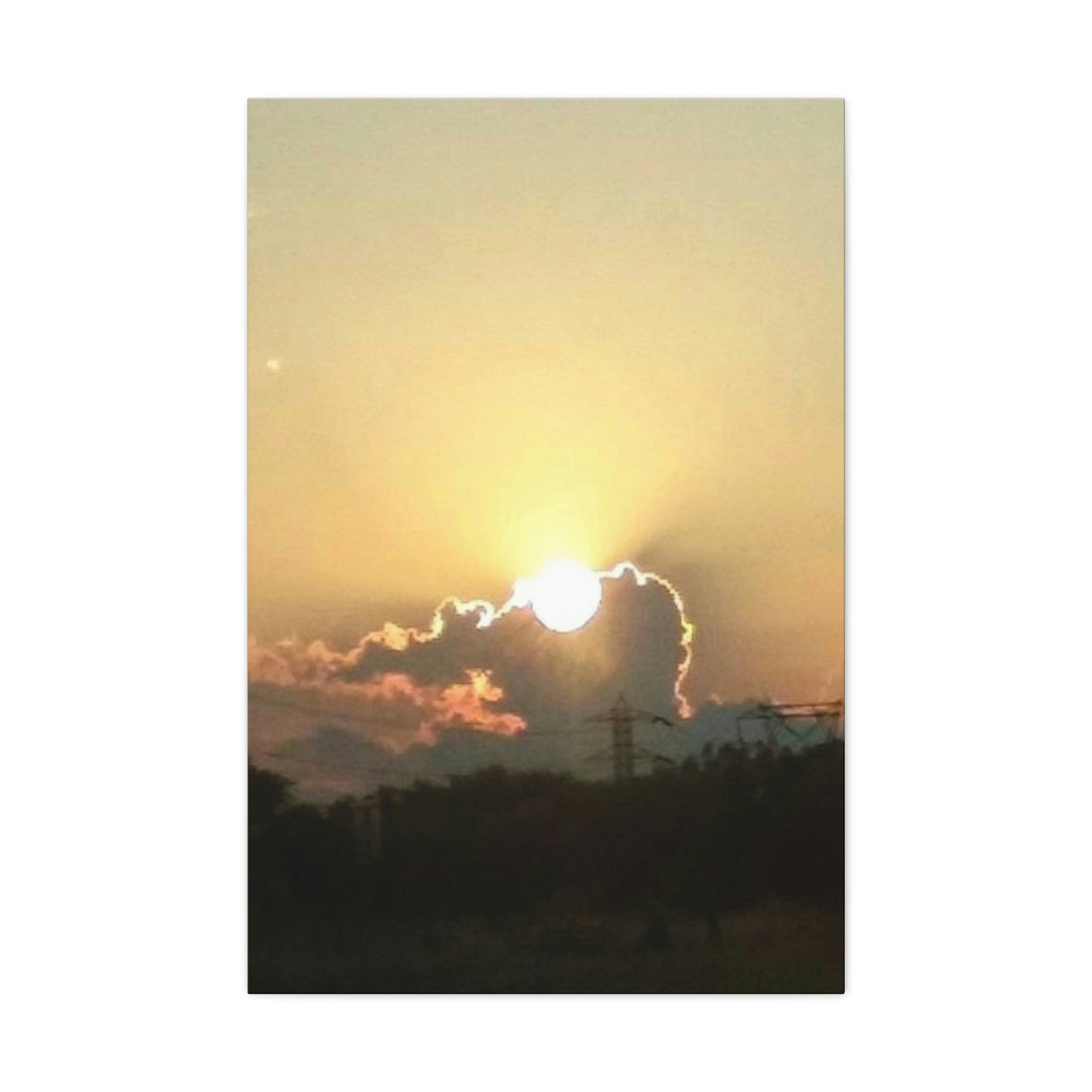 Sun in the Clouds | Wall Art Canvas | Heavens Collection | Life By Ortavia