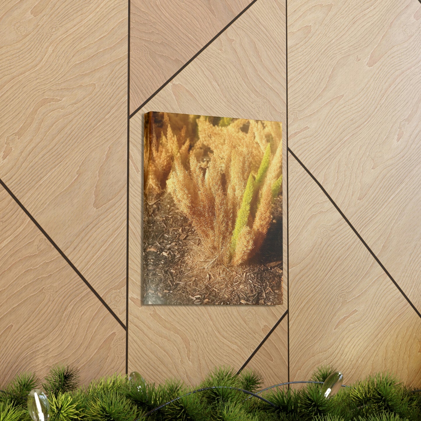 Golden Foxtail Fern | Wall Art Canvas | High Bloom Collection | Life By Ortavia