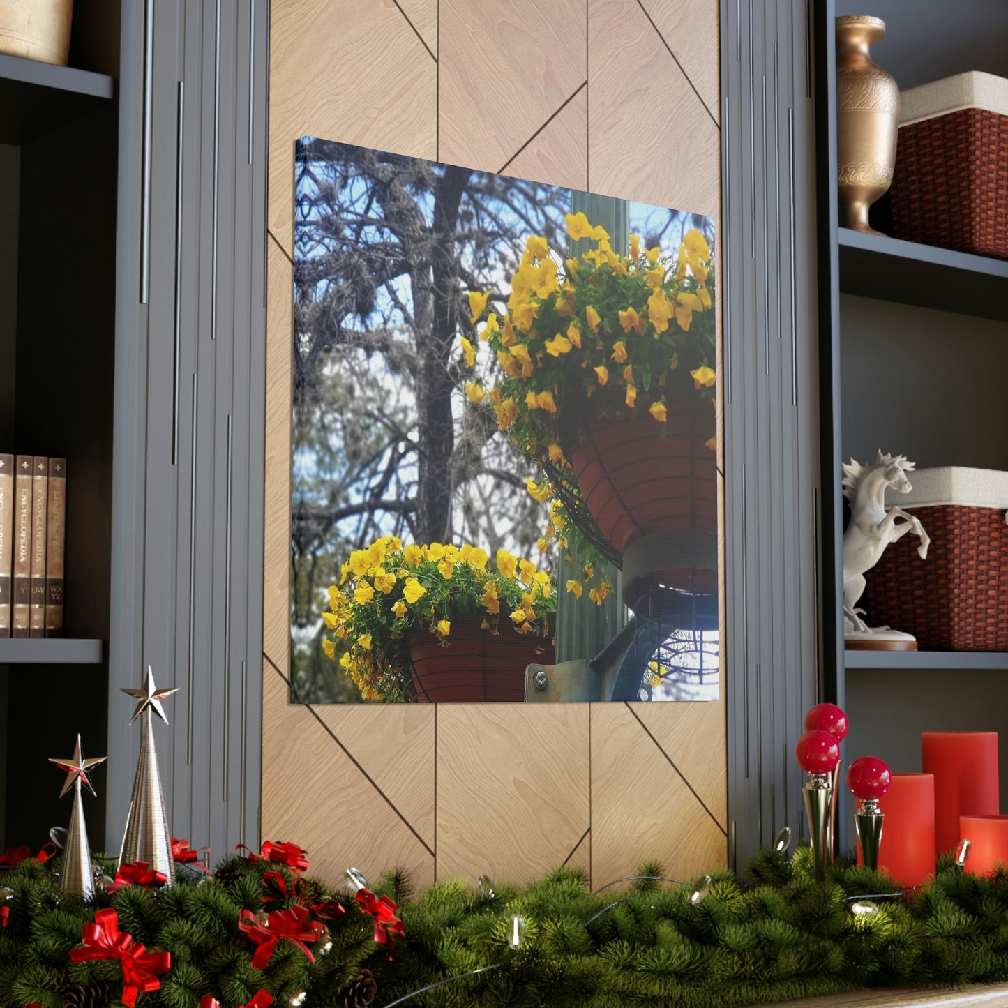 Yellow Pansies Downtown | Wall Art Canvas | High Bloom Collection | Life By Ortavia