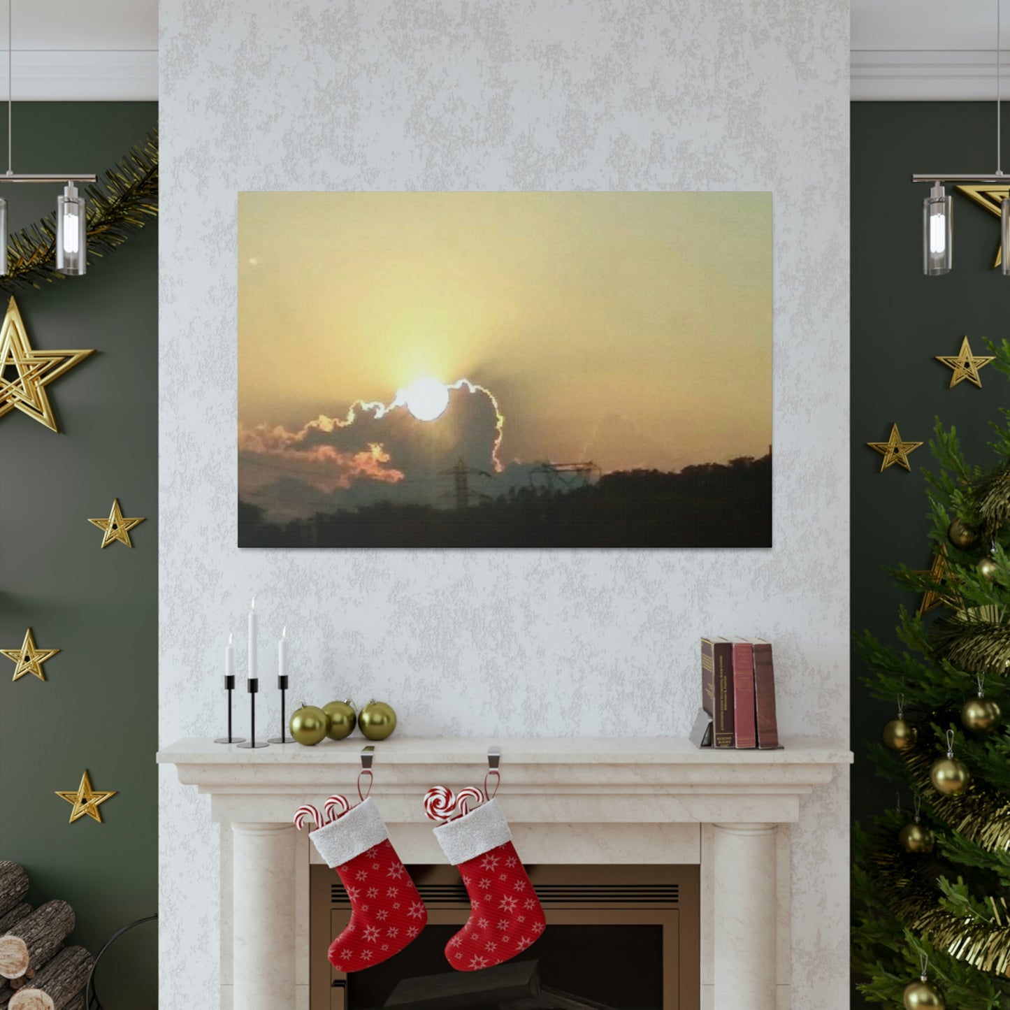 Sun in the Clouds | Wall Art Canvas | Heavens Collection | Life By Ortavia