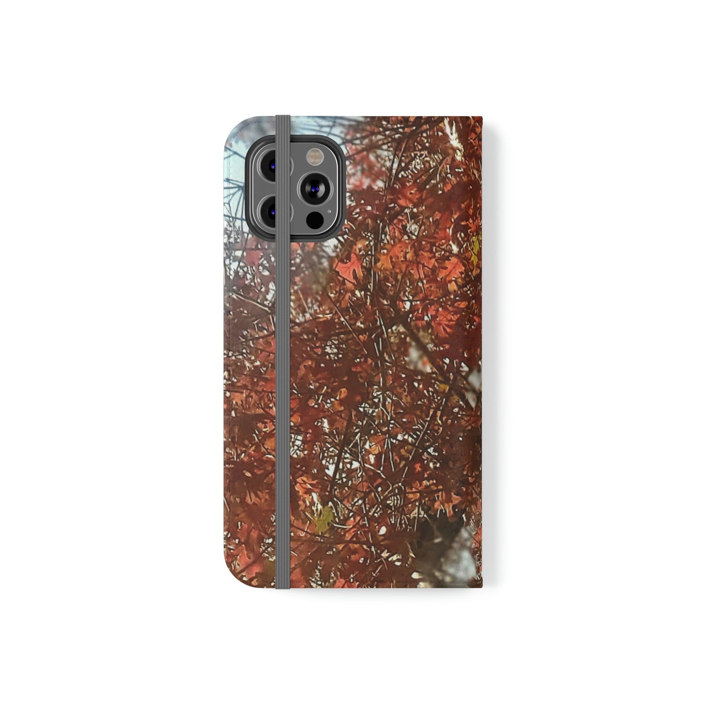 Red Autumn Leaves | Folio Phone Case | High Bloom Collection | Life By Ortavia