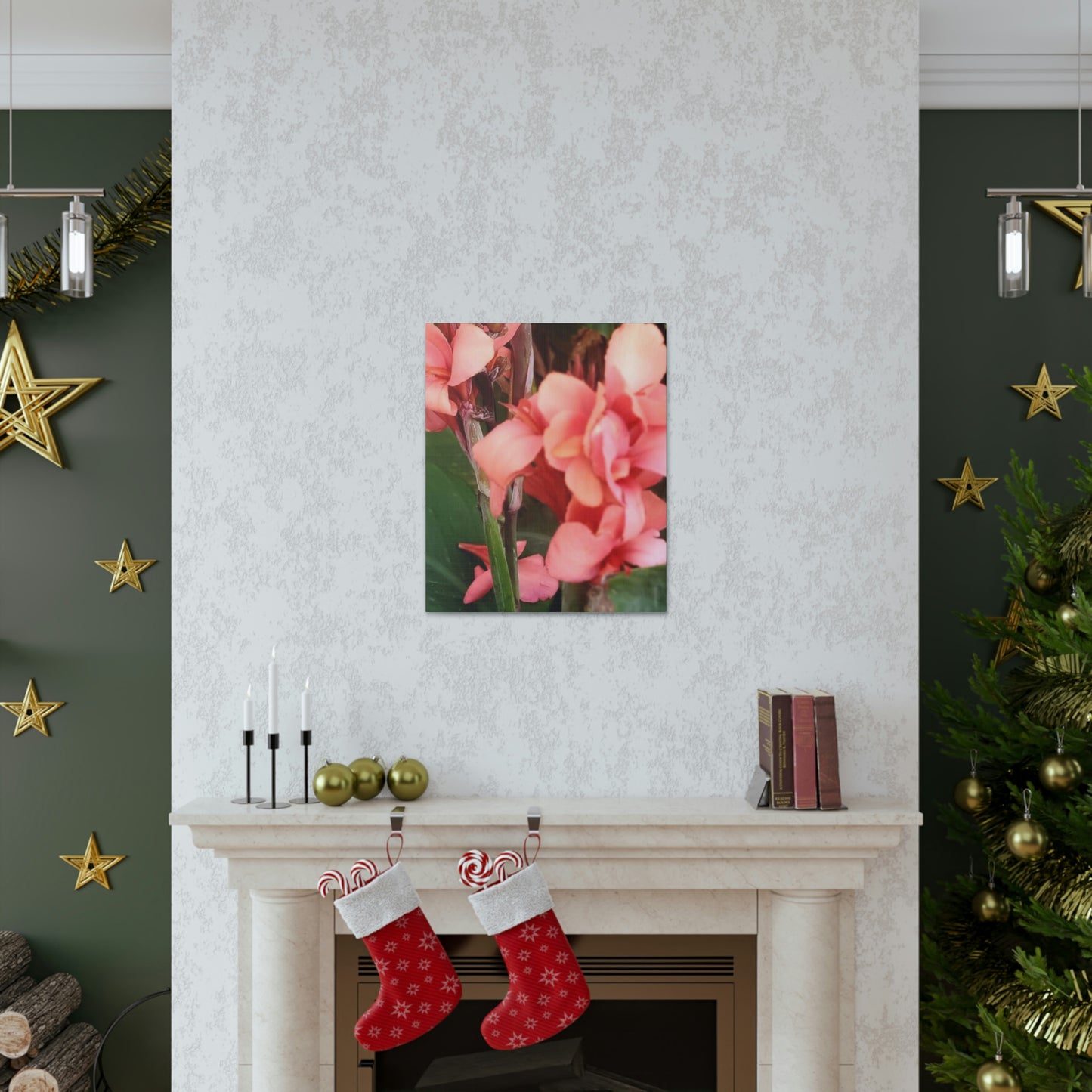 Art Prints & Wall Art, Canvas Gallery with Pink Canna Flower