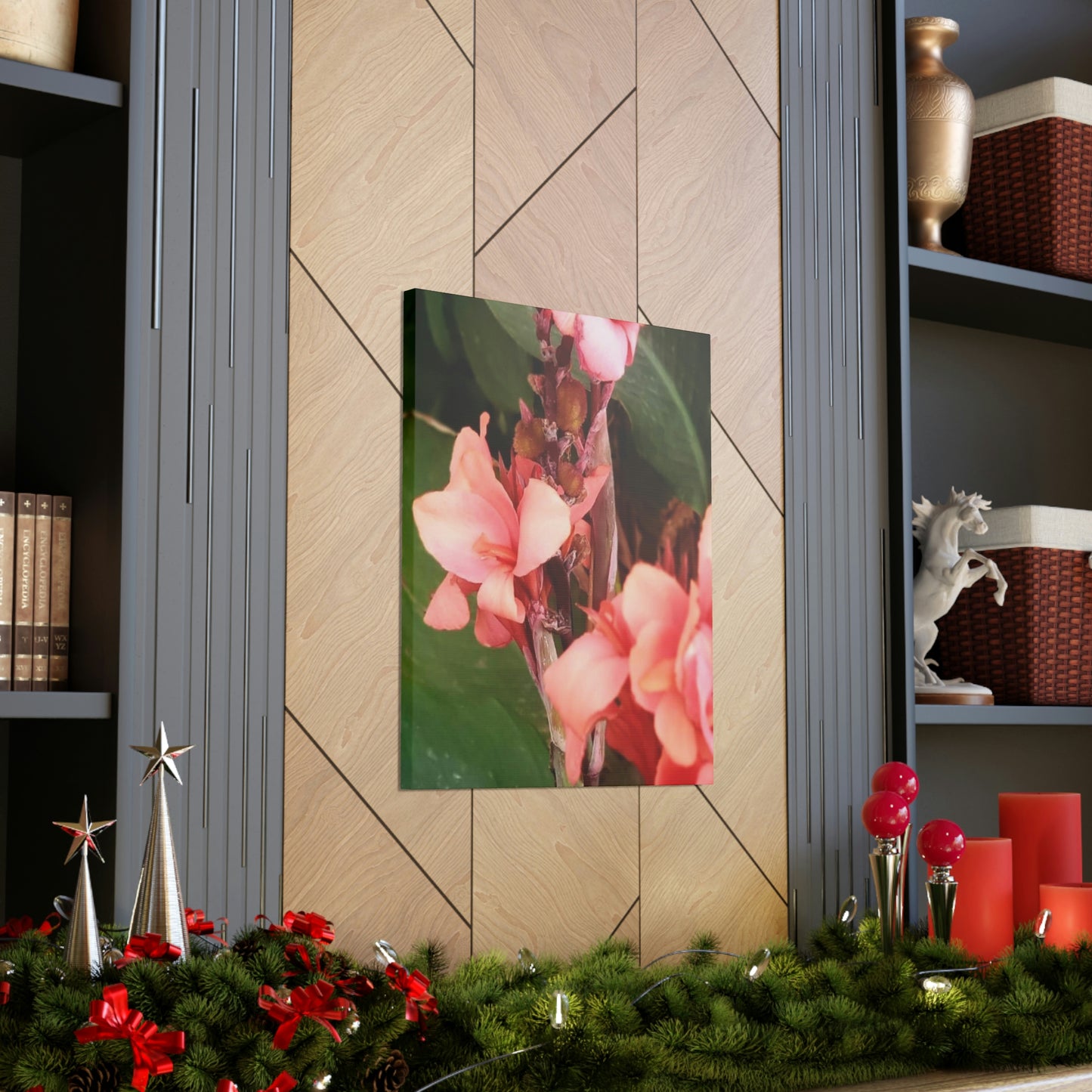 Art Prints & Wall Art, Canvas Gallery with Pink Canna Flower