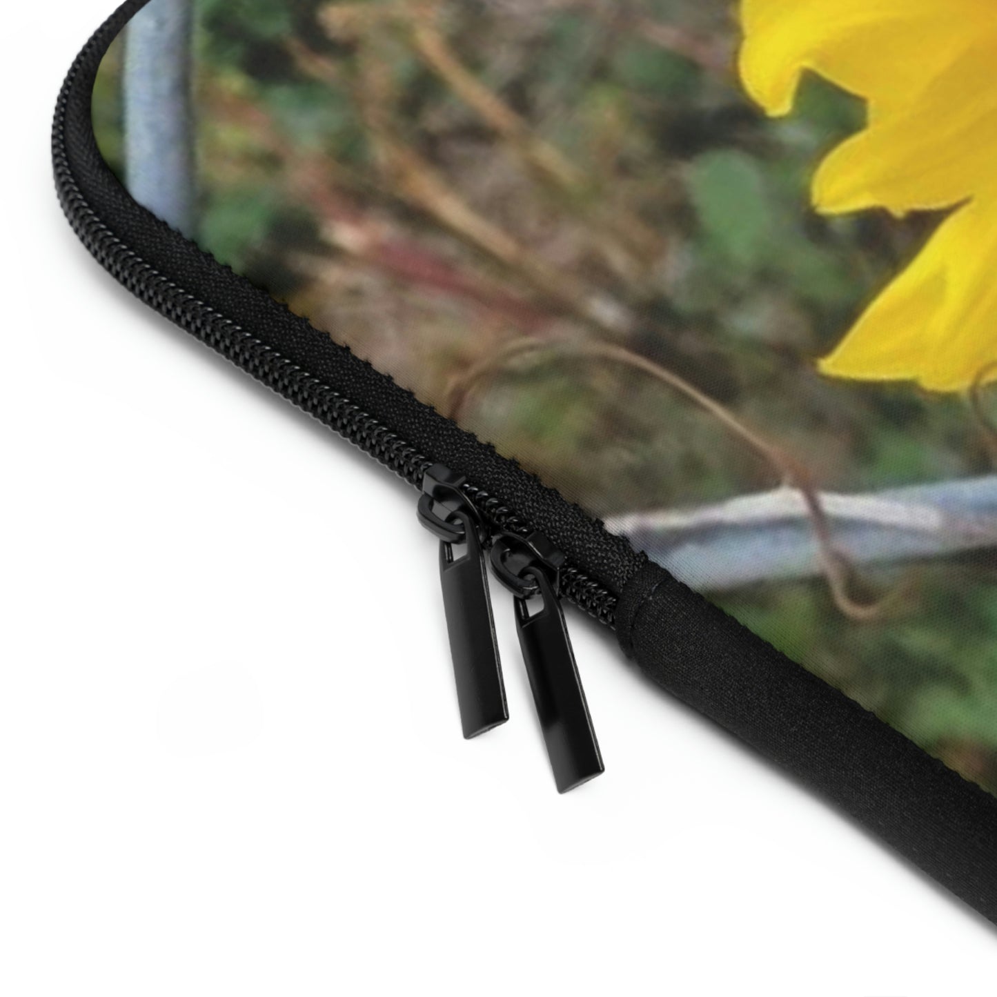 Laptop Sleeve with Sunflower Behind A Fence Design 7 Inch 10 Inch 13 Inch 15 Inch 17 Inch