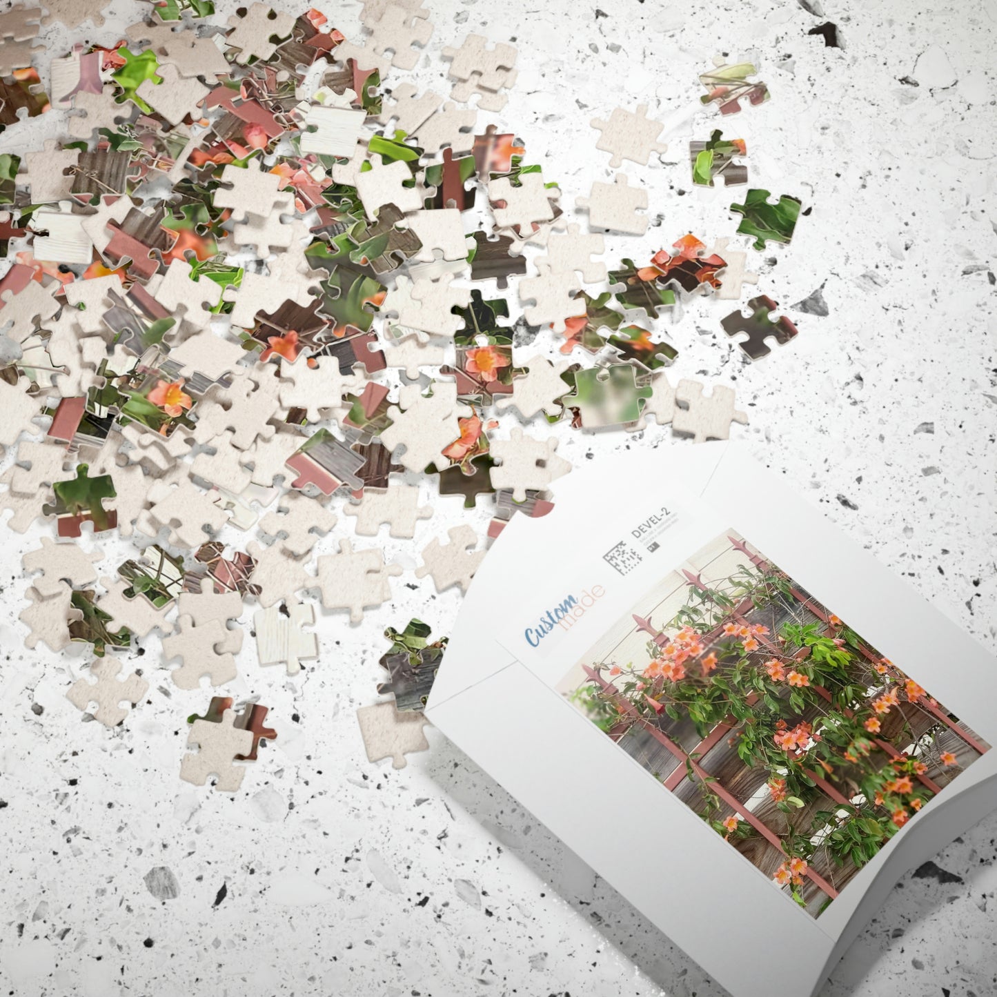 Flowers On A Rugged Fence | Puzzle | 110 252 500 1014 pc | High Bloom Collection | Life By Ortavia