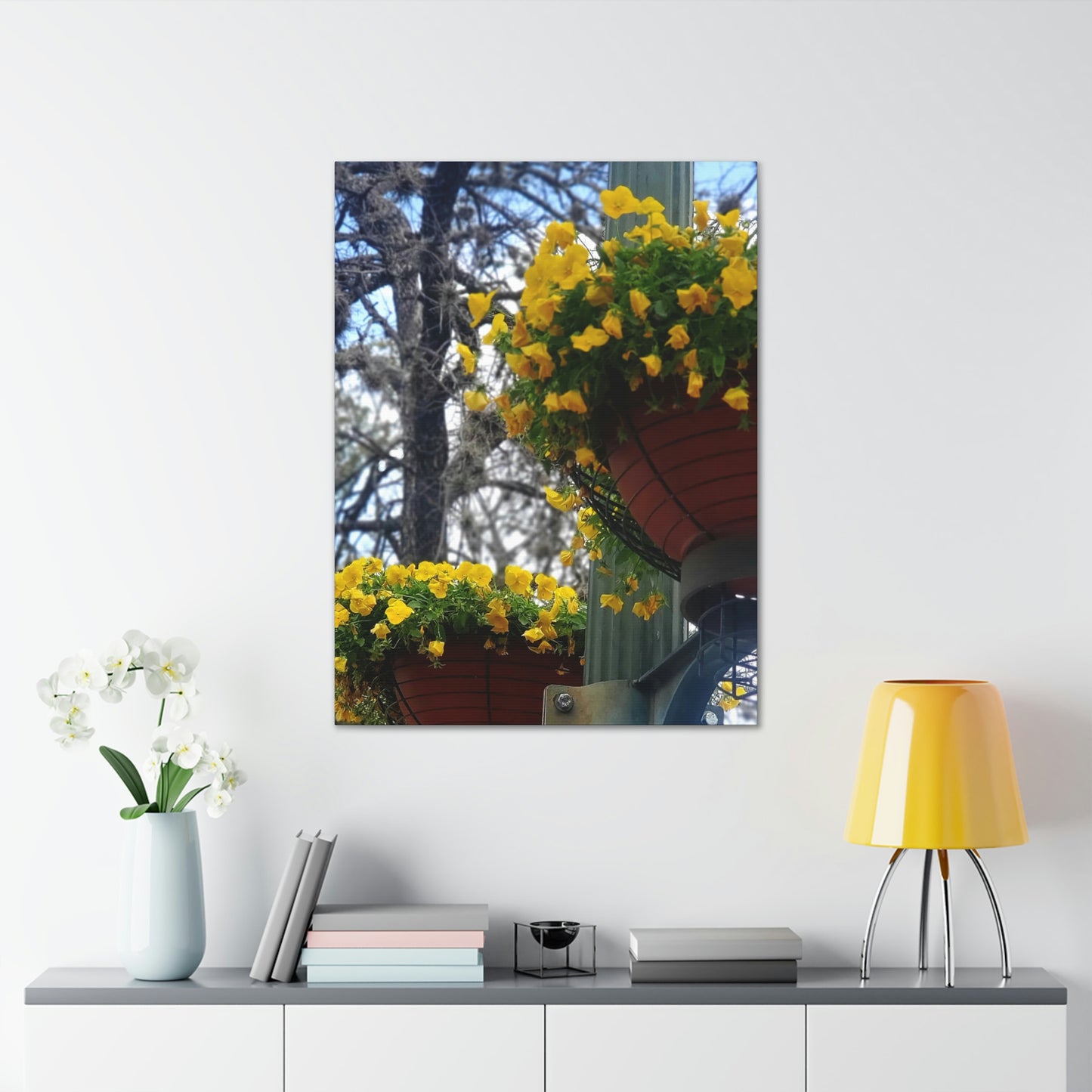 Yellow Pansies Downtown | Wall Art Canvas | High Bloom Collection | Life By Ortavia