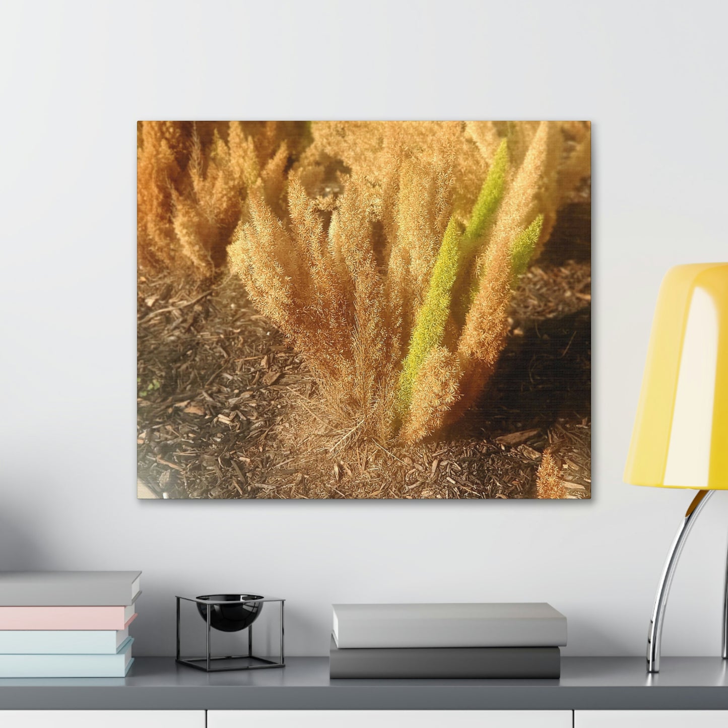 Golden Foxtail Fern | Wall Art Canvas | High Bloom Collection | Life By Ortavia