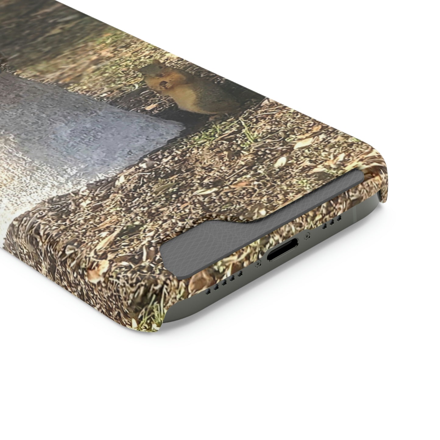 Squirrel and A Nut | Phone Case with Card Holder | Urban Geographic Collection | Life By Ortavia