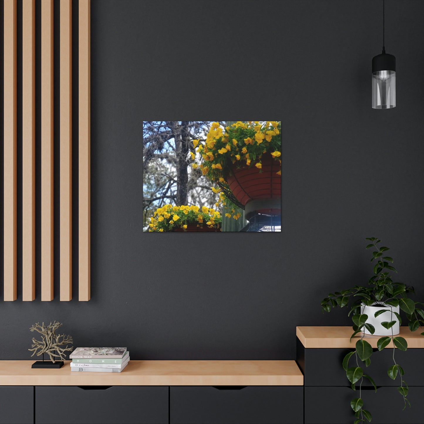 Yellow Pansies Downtown | Wall Art Canvas | High Bloom Collection | Life By Ortavia