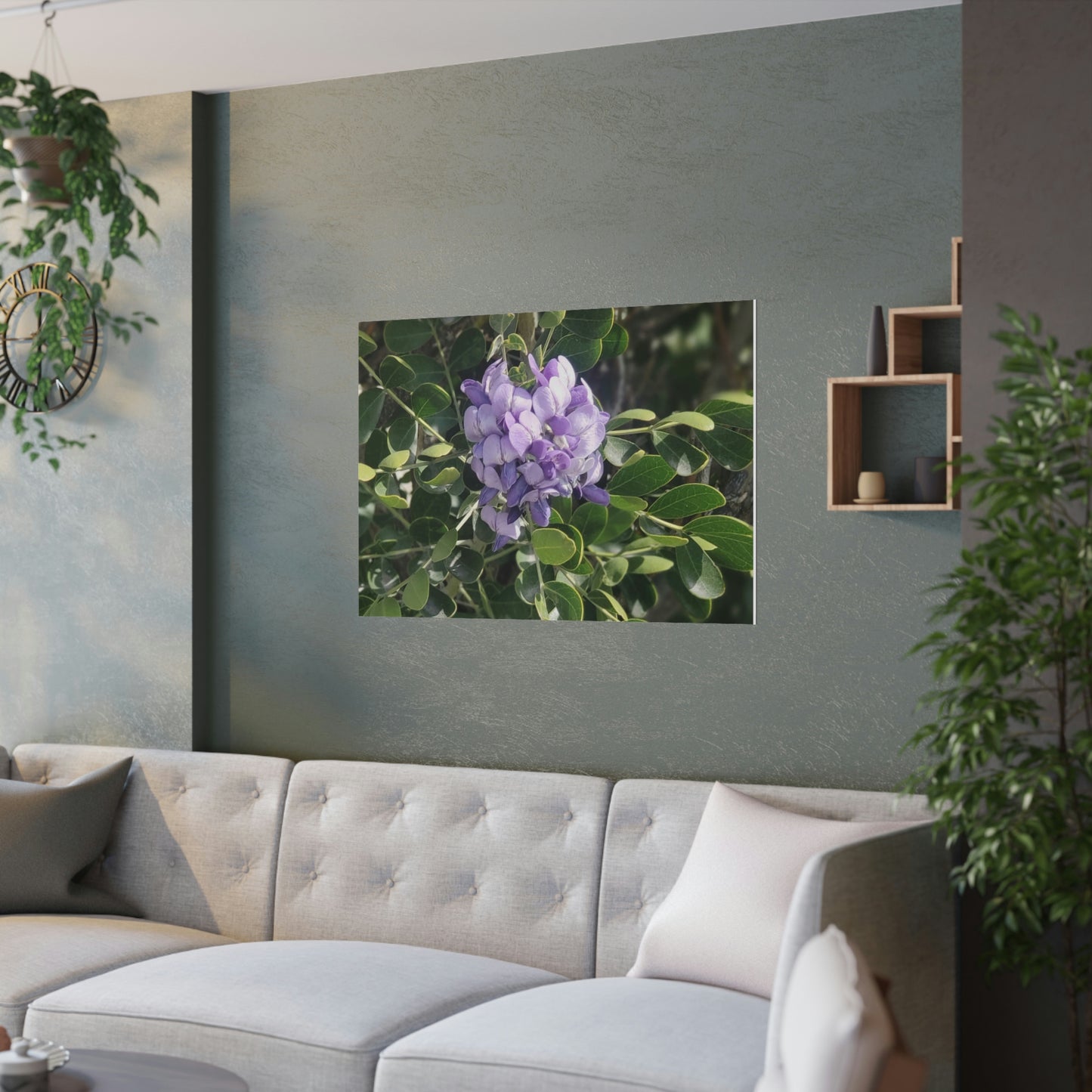 Purple Texas Mountain Laurel | Satin Posters (210gsm)