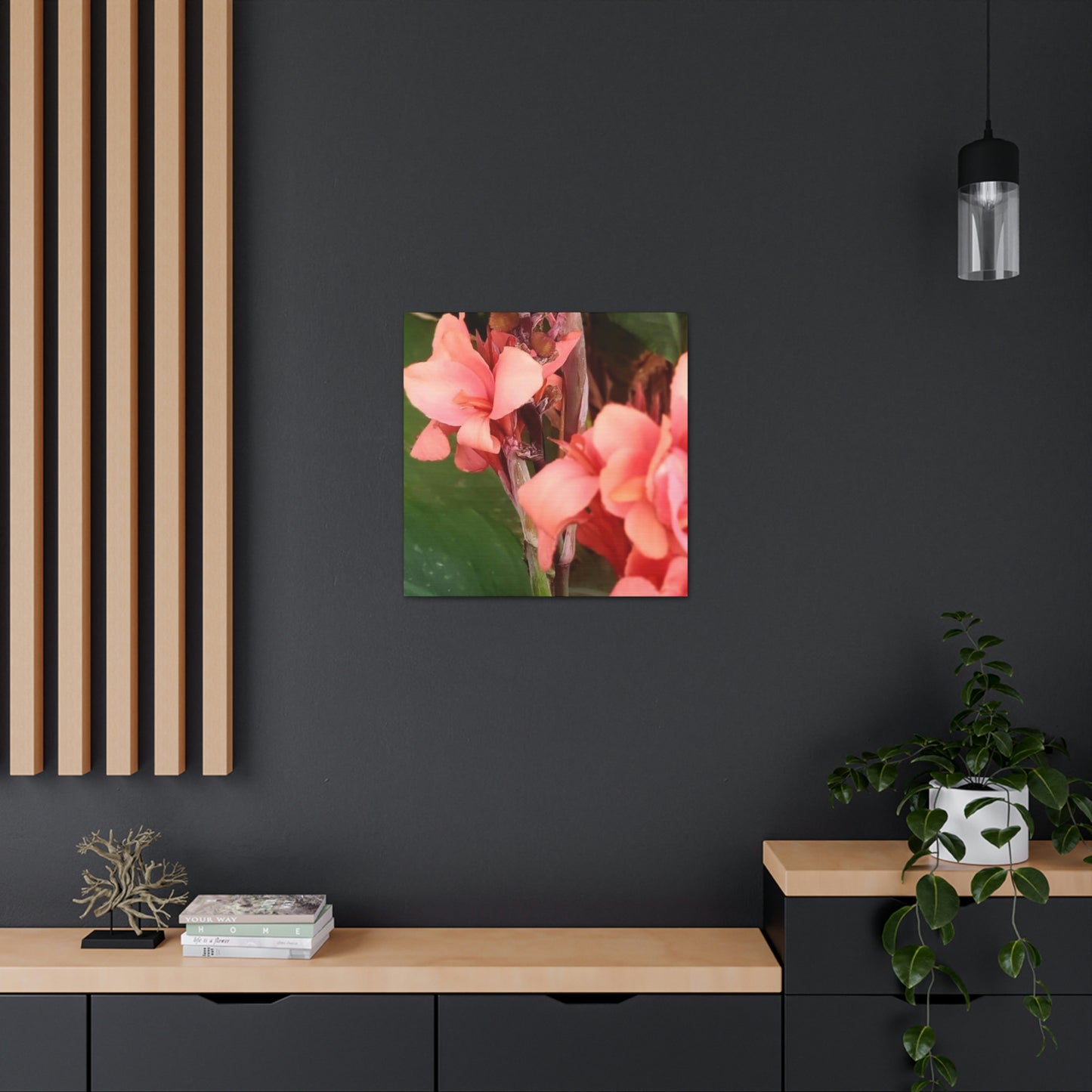 Art Prints & Wall Art, Canvas Gallery with Pink Canna Flower