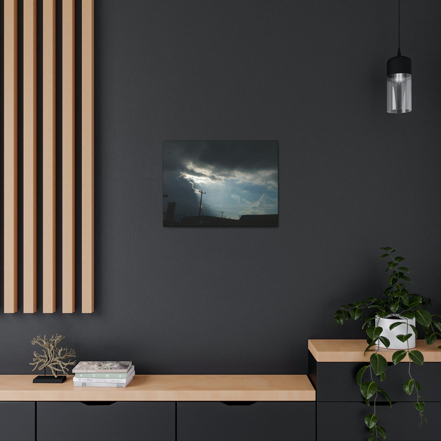 Sun Through Dark Clouds | Wall Art Canvas | Heavens Collection