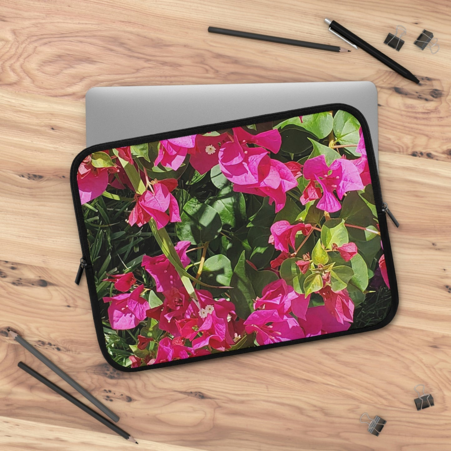 Laptop Sleeve Hot Pink Bougainvillea Flowers 7 Inch 10 Inch 13 Inch 15 Inch 17 Inch