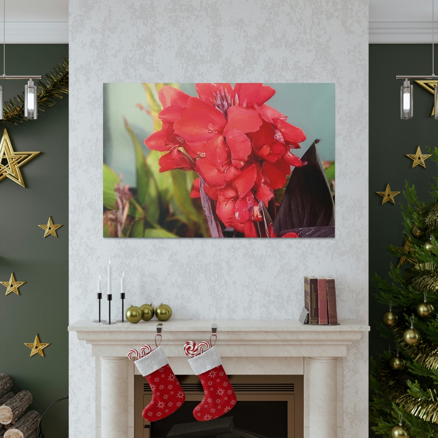 Red Canna | High Bloom Collection | Wall Art Print | Life By Ortavia