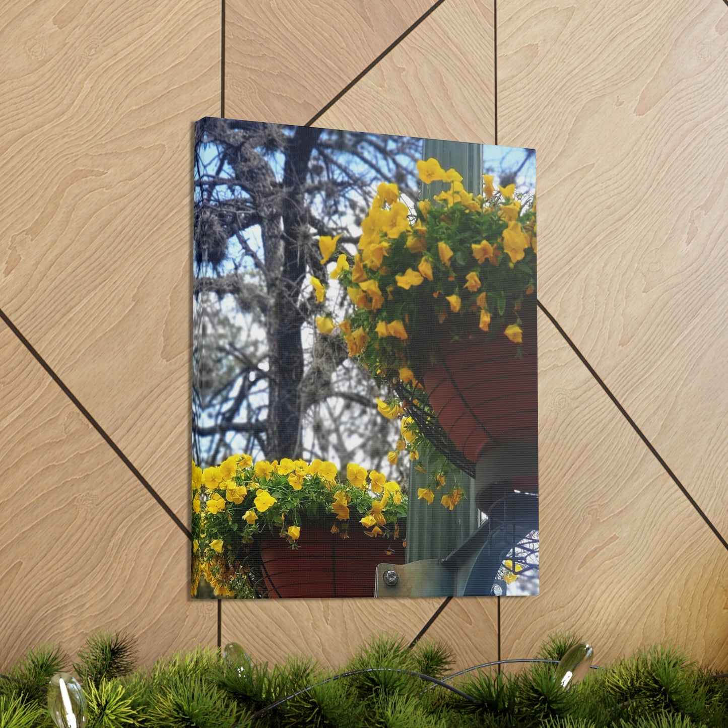 Yellow Pansies Downtown | Wall Art Canvas | High Bloom Collection | Life By Ortavia