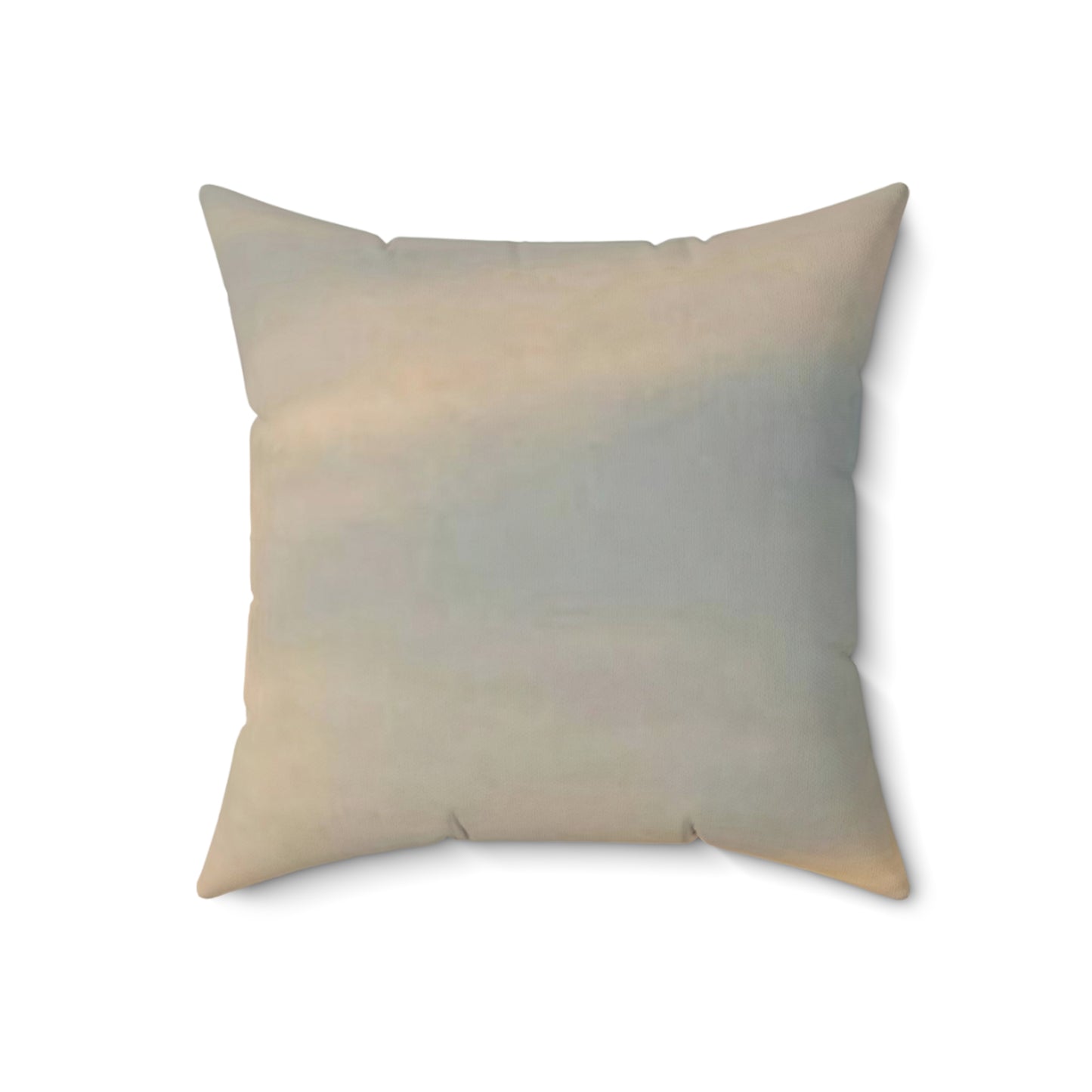Spun Polyester Square Couch Pillow with Pink/Blue Multi-Colored Sky Design