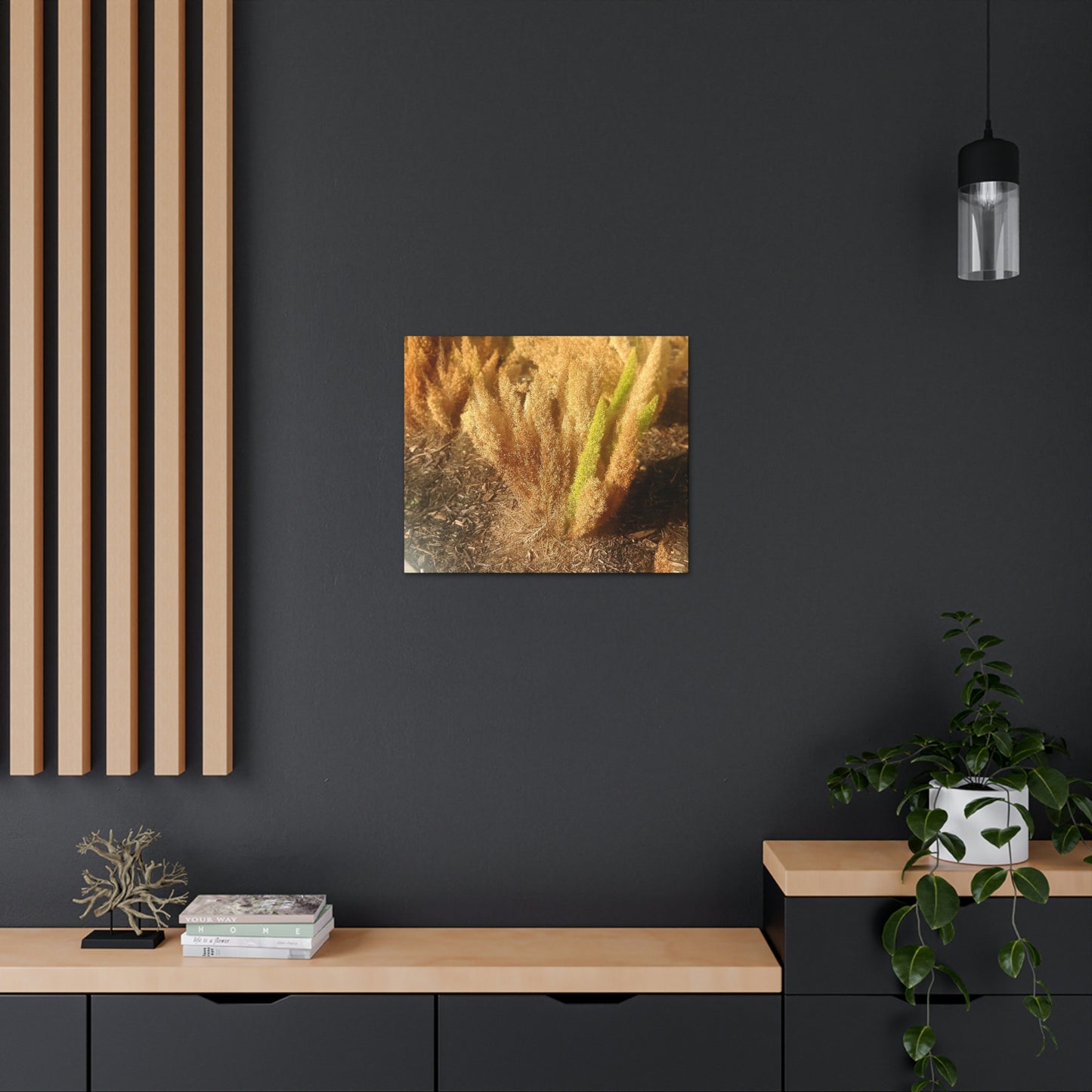 Golden Foxtail Fern | Wall Art Canvas | High Bloom Collection | Life By Ortavia