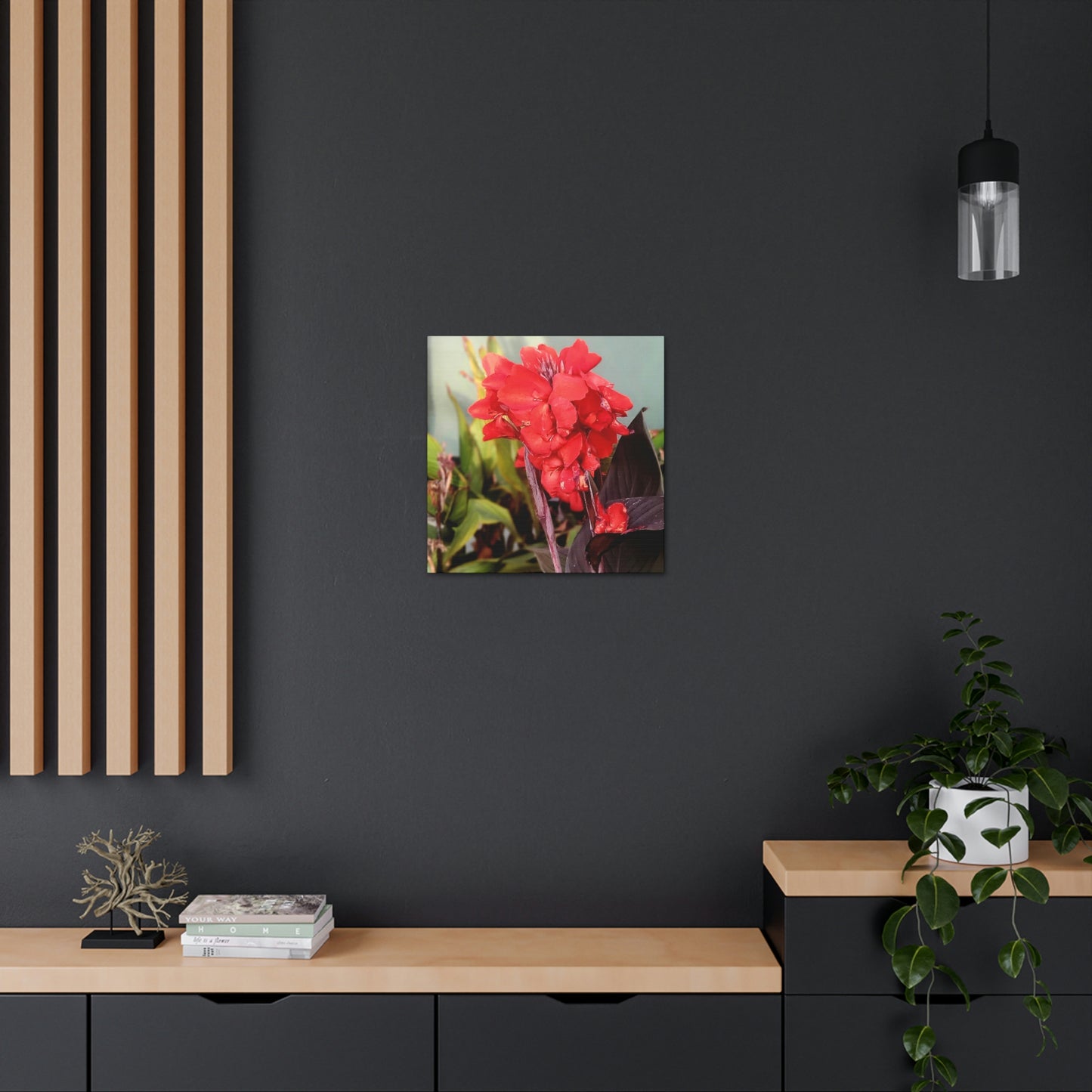 Red Canna | High Bloom Collection | Wall Art Print | Life By Ortavia