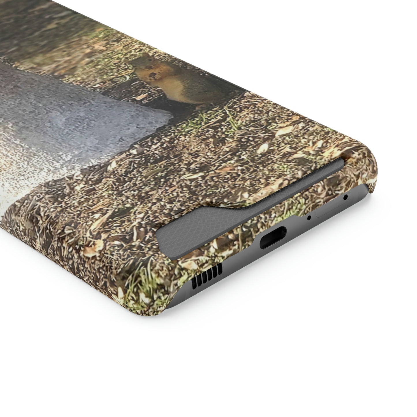 Squirrel and A Nut | Phone Case with Card Holder | Urban Geographic Collection | Life By Ortavia