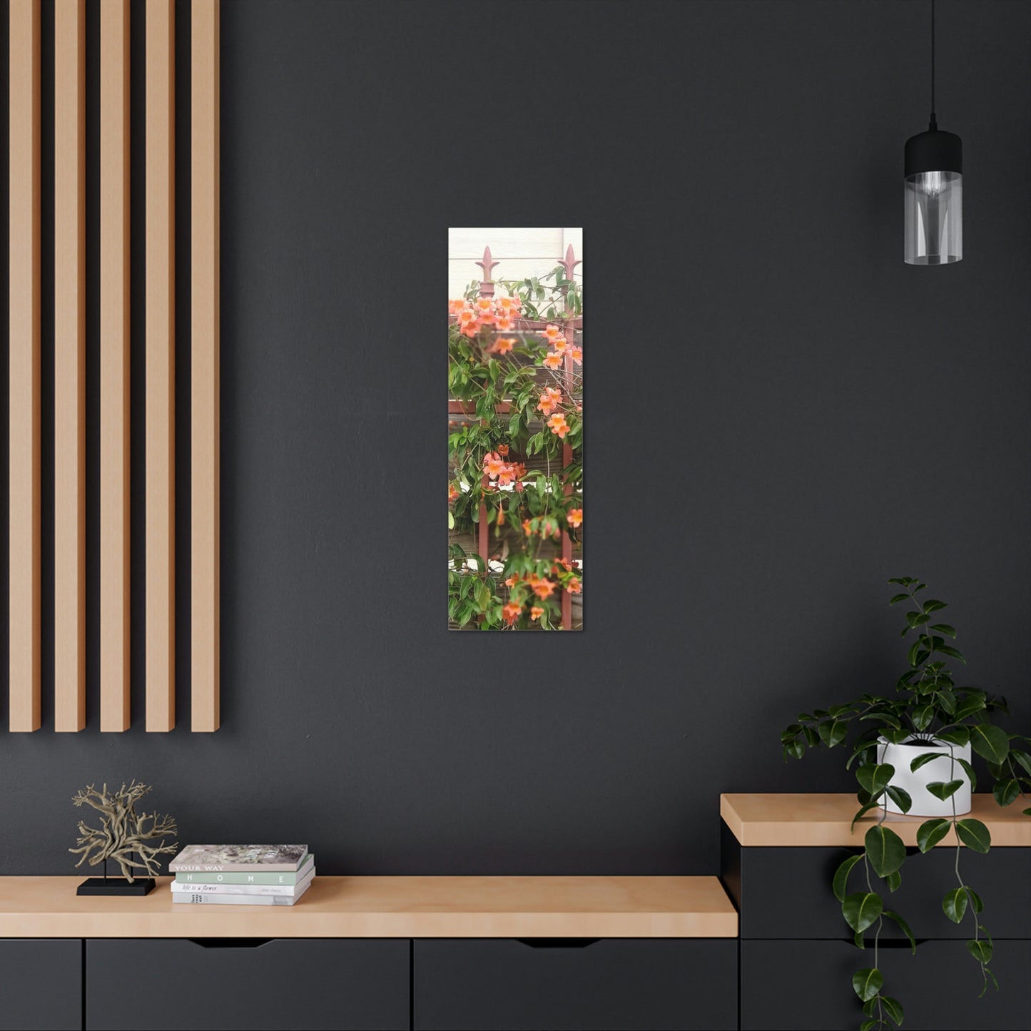 Flowers On A Rugged Fence | Wall Art Canvas | High Bloom Collection | Life By Ortavia