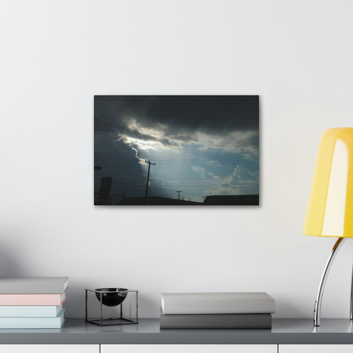 Sun Through Dark Clouds | Wall Art Canvas | Heavens Collection