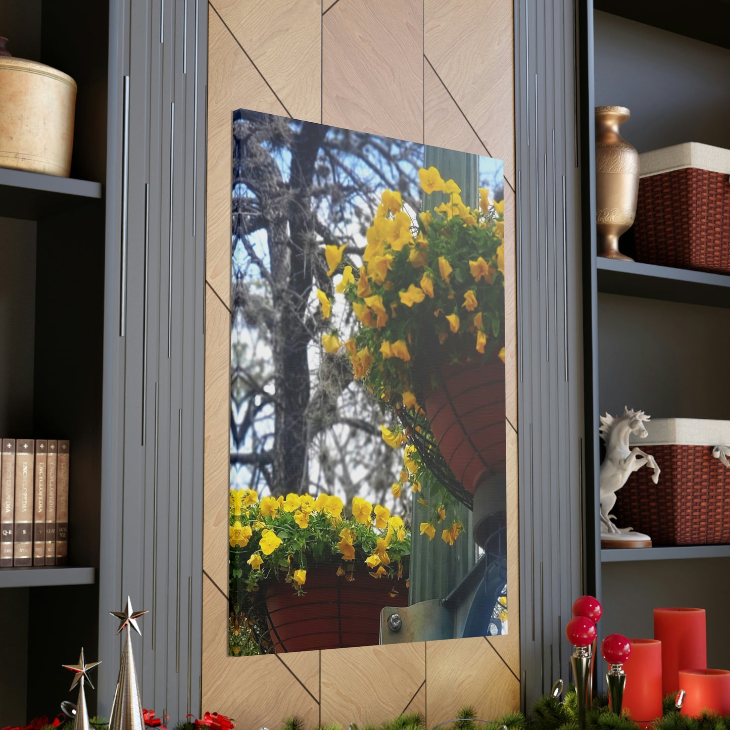 Yellow Pansies Downtown | Wall Art Canvas | High Bloom Collection | Life By Ortavia