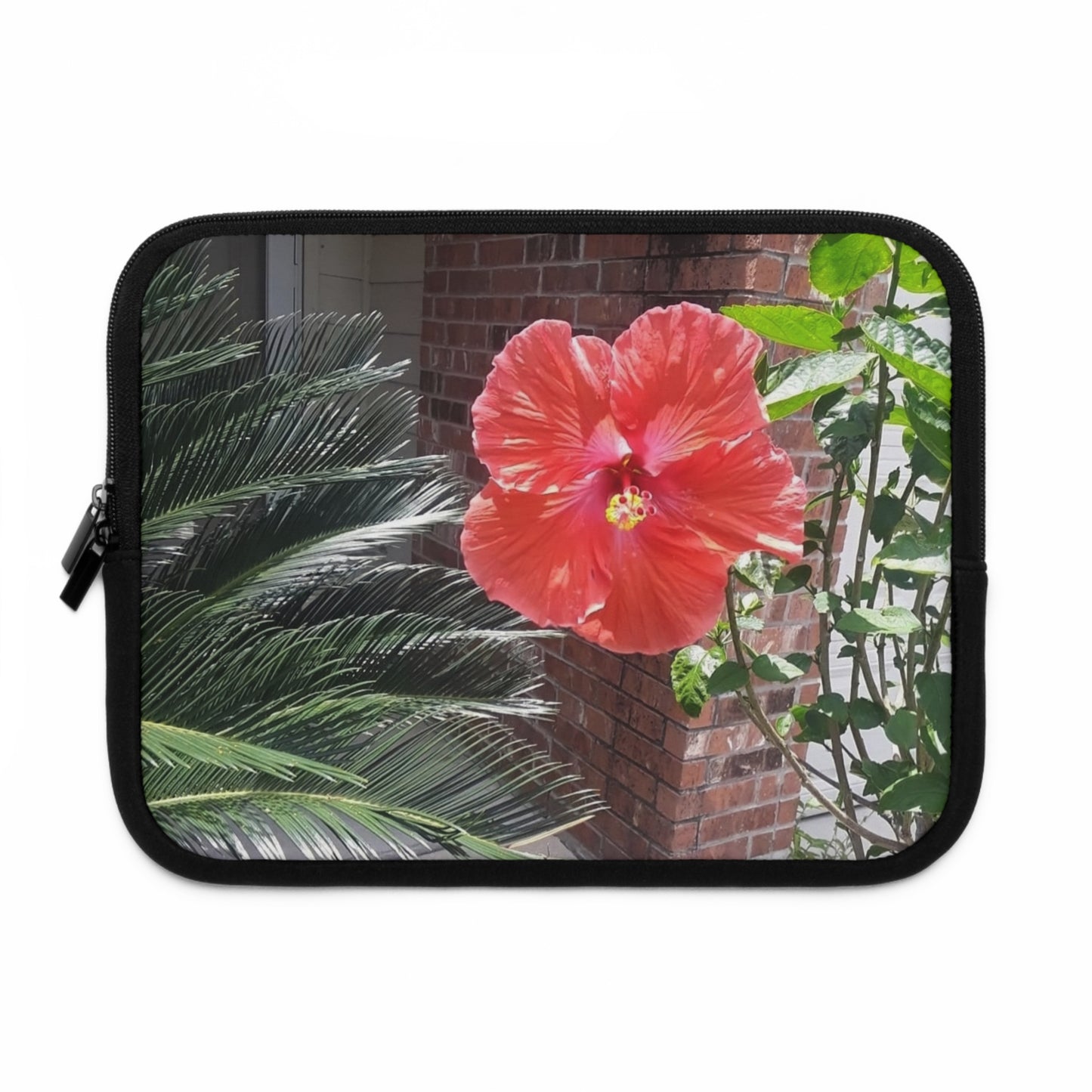 Laptop Sleeve with Peach Hibiscus Flower Design 7 Inch 10 Inch 13 Inch 15 Inch 17 Inch
