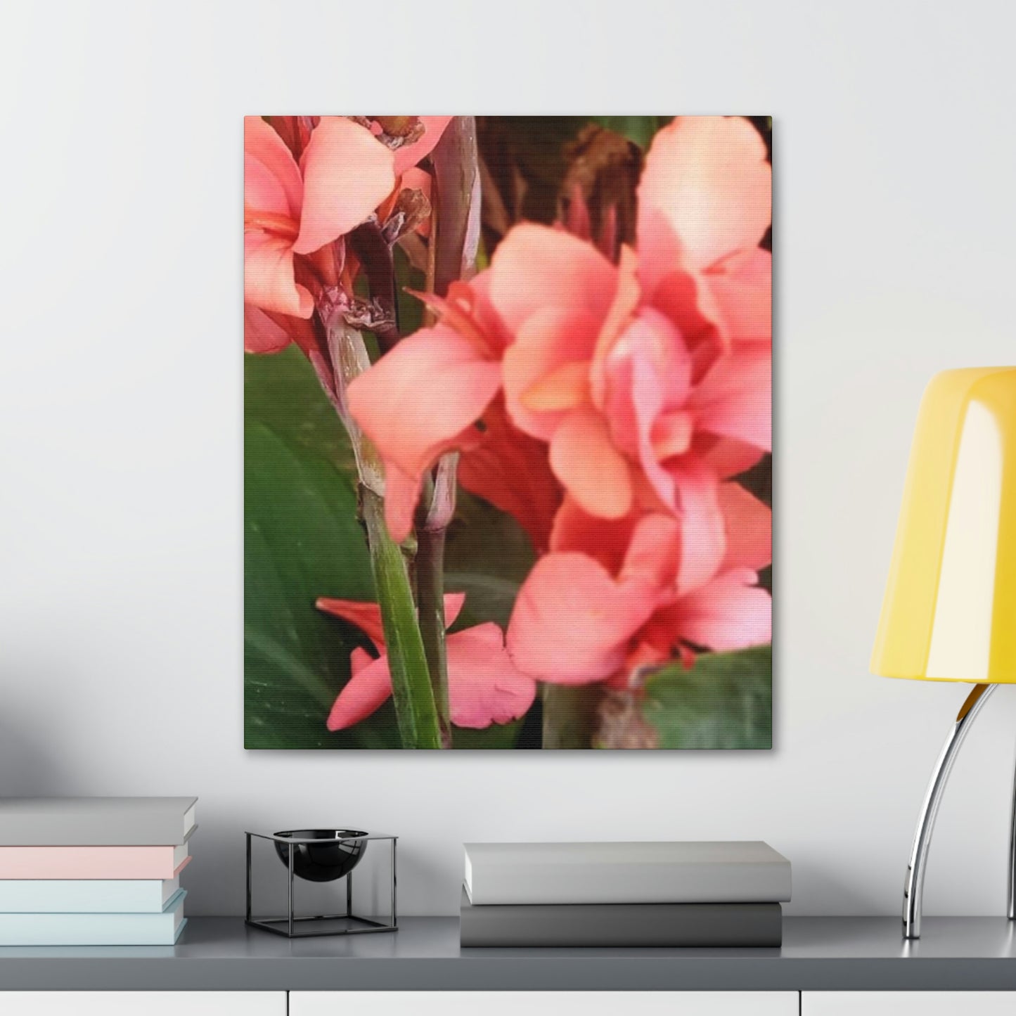 Art Prints & Wall Art, Canvas Gallery with Pink Canna Flower