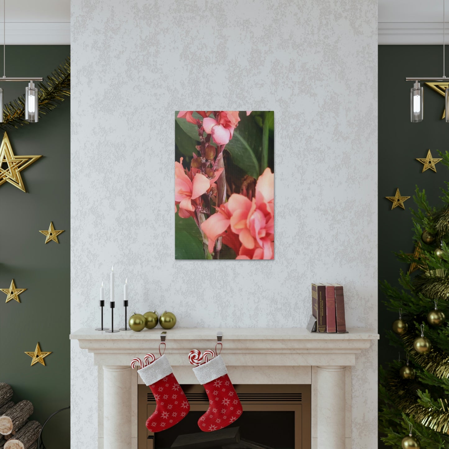 Art Prints & Wall Art, Canvas Gallery with Pink Canna Flower
