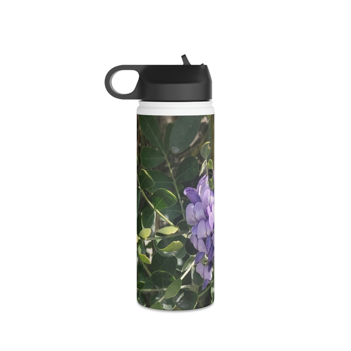 Purple Texas Mountain Laurel | Stainless Steel Water Bottle, Standard Lid