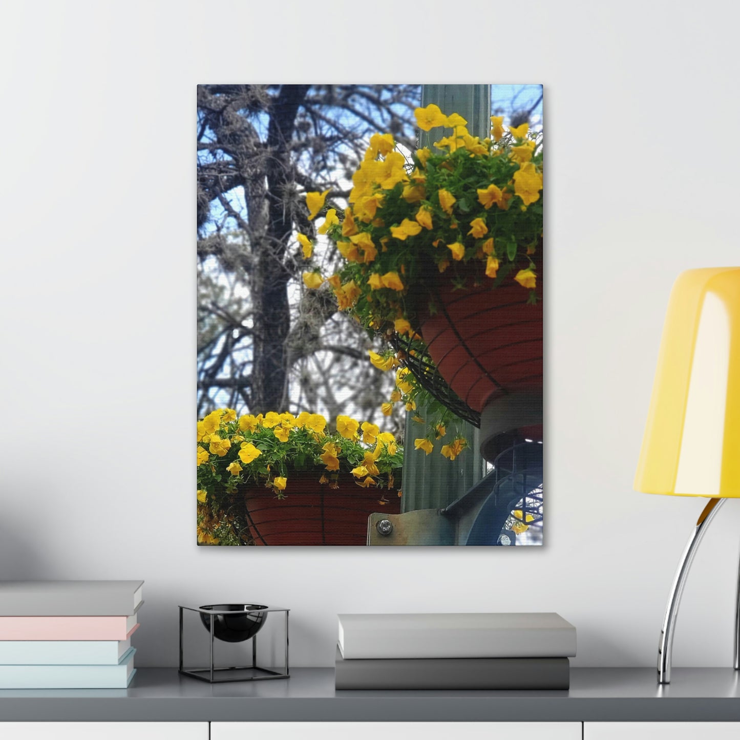 Yellow Pansies Downtown | Wall Art Canvas | High Bloom Collection | Life By Ortavia