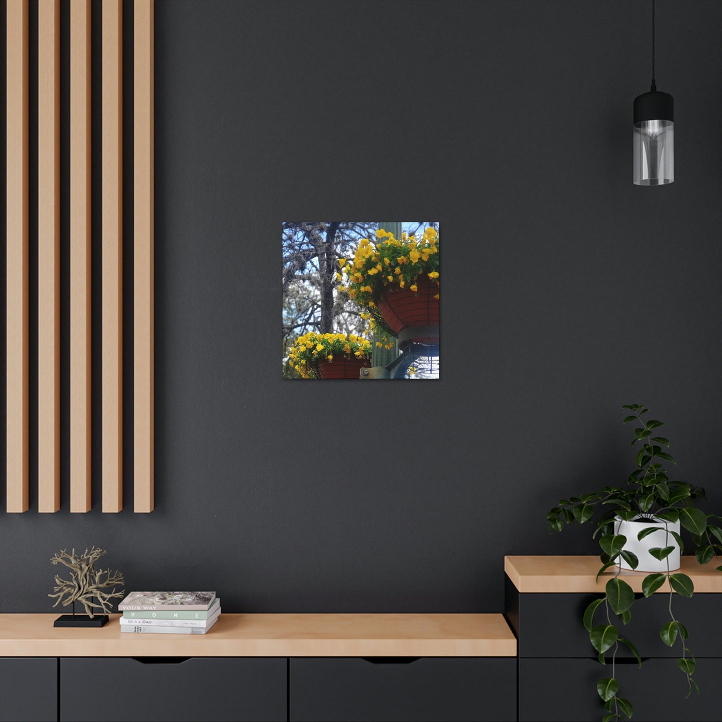 Yellow Pansies Downtown | Wall Art Canvas | High Bloom Collection | Life By Ortavia