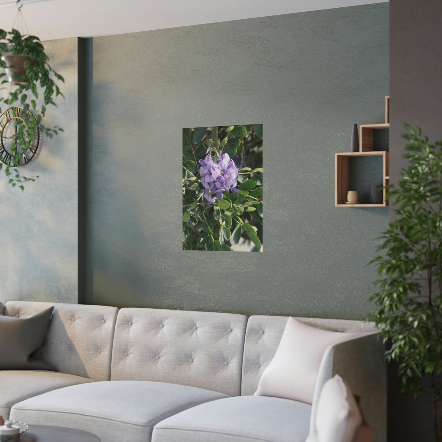 Purple Texas Mountain Laurel | Satin Posters (210gsm)