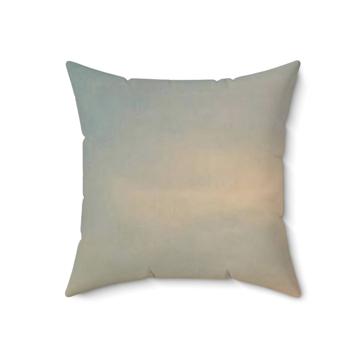 Spun Polyester Square Couch Pillow with Pink/Blue Multi-Colored Sky Design