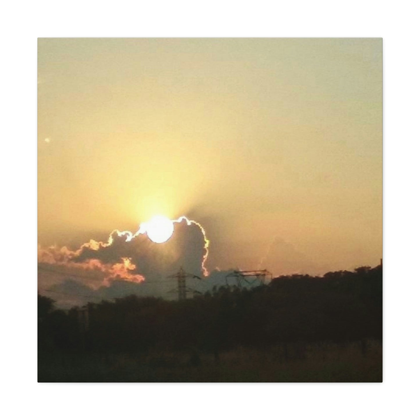 Sun in the Clouds | Wall Art Canvas | Heavens Collection | Life By Ortavia
