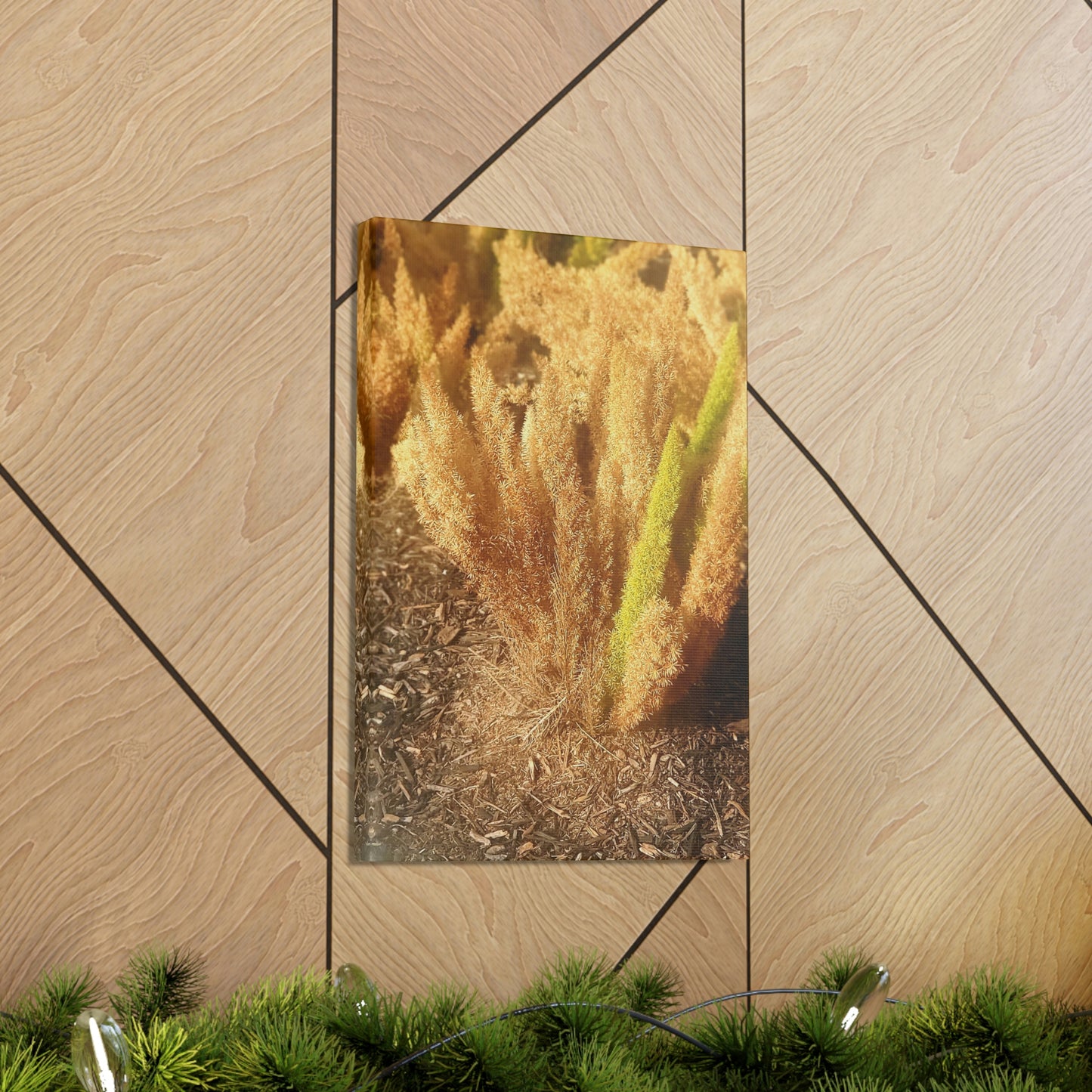 Golden Foxtail Fern | Wall Art Canvas | High Bloom Collection | Life By Ortavia